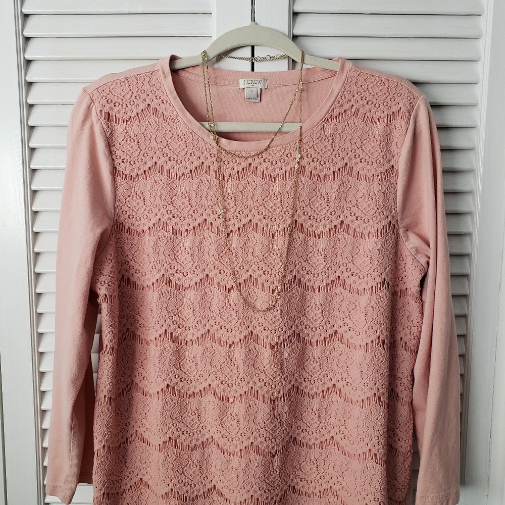 Women's Pink J Crew top